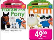 Learn To Write & Wipe Clean Book-Each