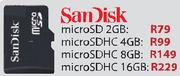 SanDisk microSDHC-8GB