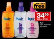 Kair Hair Treatment Assorted-200ml Each