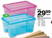 Big Jim Alpha Storage Boxes-20Ltr Each