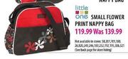 Little One Small Flower Print Nappy Bag