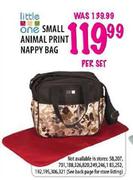 Little One Small Animal Print Nappy Bag