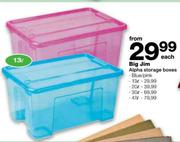 Big Jim Alpha Storage Boxes-47L