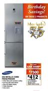 Samsung Metallic Combi Fridge/Freezer-430 Ltr