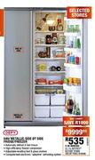 Defy Metallic Side By Side Fridge/Freezer-640 Ltr