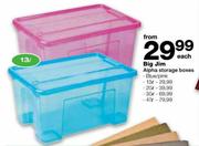 Big Jim Alpha Storage Boxes-30Ltr Each