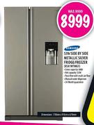 Samsung Side By Side Metallic Silver Fridge/Freezer (RSA1WTMG1)