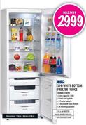 KIC White Bottom Freezer Fridge (KB6035WH)