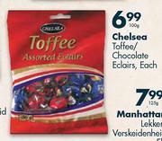 Chelsea Toffee/Chocolate Eclairs, Each-100g