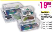 Addis Clearly/Neat Storage Box-1.6 L Each