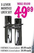 Fortnox 3 Lever Lockset-Each 