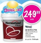 Homestead Classic Acrylic PVA-5L Each