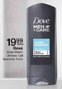 Dove Body Wash/Shower Gel Assorted-250ml Each