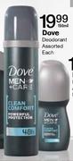 Dove Deodorant Assorted-150ml Each