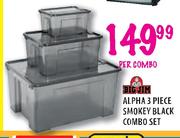 Big Jim Alpha 3 Piece Smokey Black Combo Set 