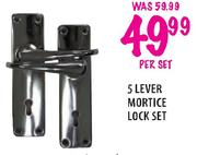 5 Lever Mortice Lock Set-Per Set