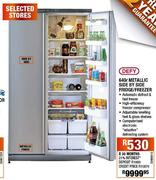 Defy Metallic Side-By-Side Fridge/Freezer-640Ltr