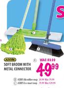 Addis Soft Broom With Metal Connector