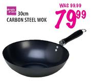 Simple Choice 30cm Carbon Steel Wok