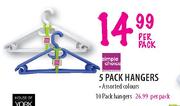 Simple Choice 5's pack Hangers
