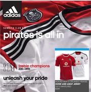 Adidas Men's Orlando Pirates Home & Away Jersey 12/13 White/Red