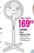 Logik 40cm Pedestal Fan