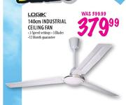 Logik 140cm Industrial Ceiling Fan