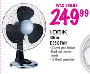 Logik 40cm Desk Fan