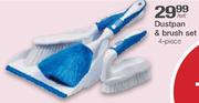 Dustpan & Brush Set-4 Piece Per Set
