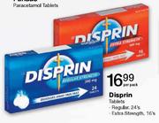 Disprin Regular Tablets-24's & Extra Strength Tablets-16's Per Pack 