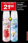 Airoma Air-Freshener Pumps - 2 x 150ml