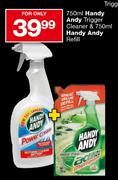 Handy Andy Trigger Cleaner 750ml & Handy Andy Refill 750ml