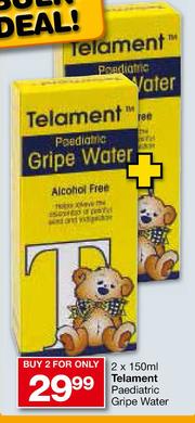 Special Telament Paediatric Gripe Water 2x150ml m.guzzle .za