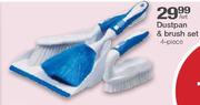 Dustpan & Brush Set-4 piece Per Set