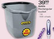 Addis Rectangular Bucket-14L Each