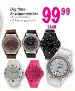 Digitime Analogue Watches Each