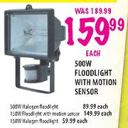 Floodlight With Motion Sensor-500W Each