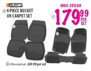 Stramm 4 Piece Bucket Or Carpet Set