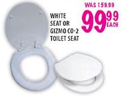White Seat Or Gizmo Co-2 Toilet Seat Each