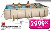 Bestway Rectangular Frame Pool Set-Per Set