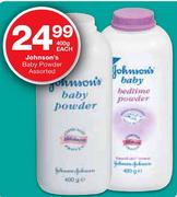 Johnson's Baby Powder Assorted-400g Each