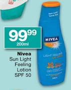 Nivea Sun Light Feeling Lotion SPF 50-200ml