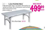 1.22m Folding Table-Each