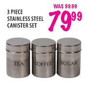 Stainless Steel Canister Set-3 Piece