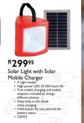 Solar Light With Solar Mobile Charger