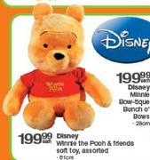 Disney Winnie The Pooh & Friends Soft Toy Assorted-Each
