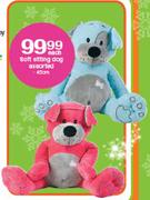 Soft Sitting Dog Assorted-45cm Each