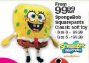 SpongeBob Squarepants Classic Soft Toy-Size 5 Each
