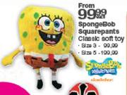 SpongeBob Squarepants Classic Soft Toy-Size 3 Each