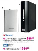 Verbatim 2.5" 1TB Hard Drive